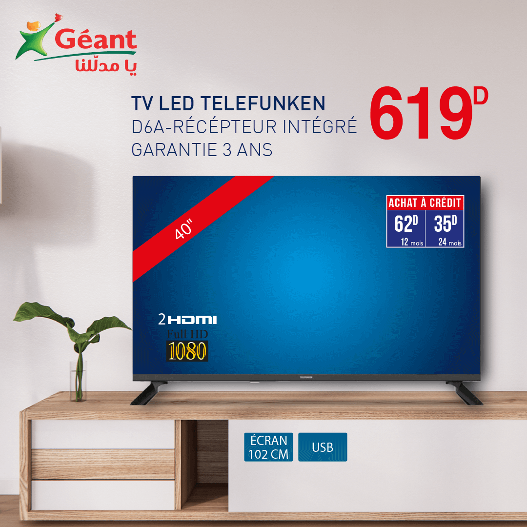 TV LED TELEFUNKEN 40" - 9adhity